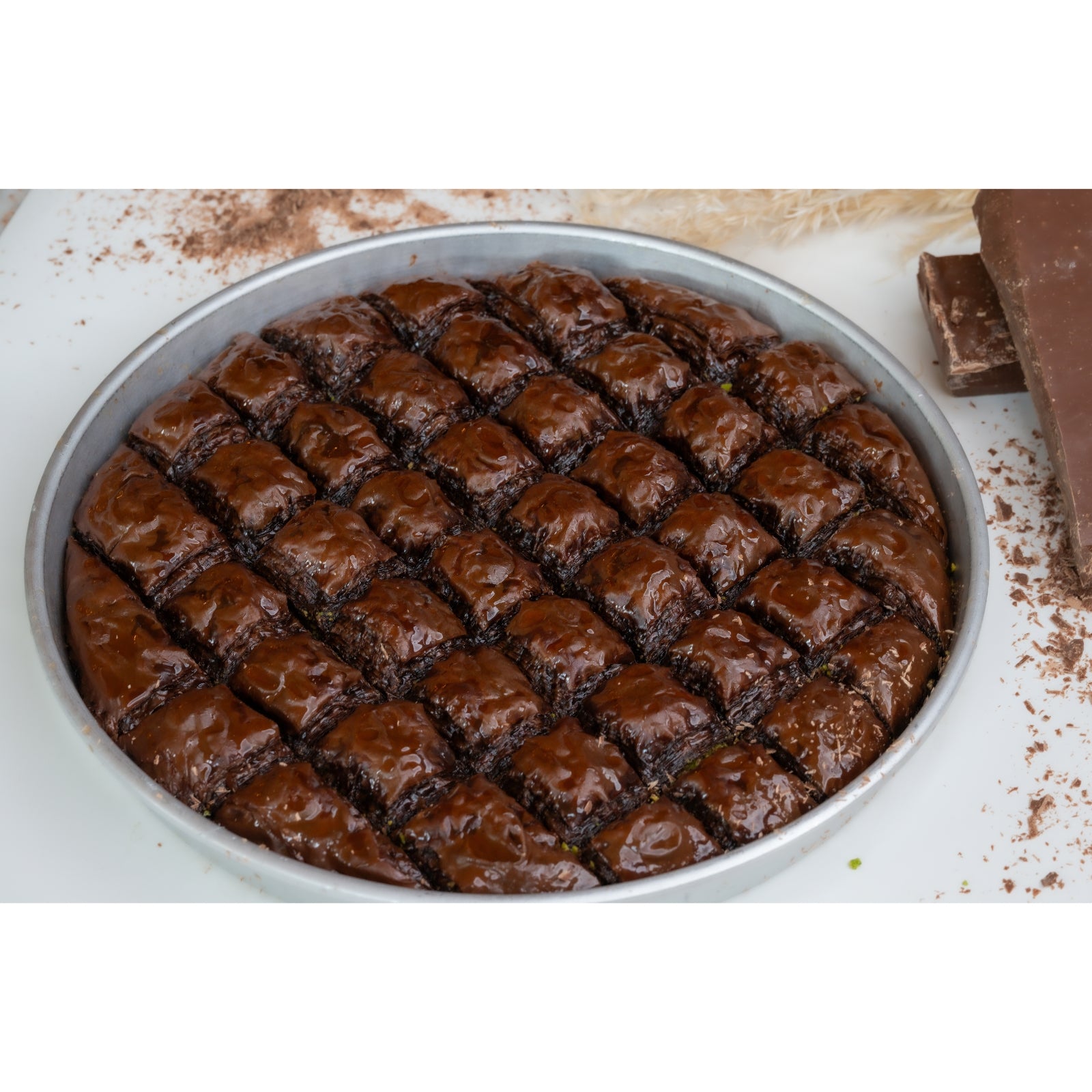 Choclate Baklava with Pistachio - 2kg tray